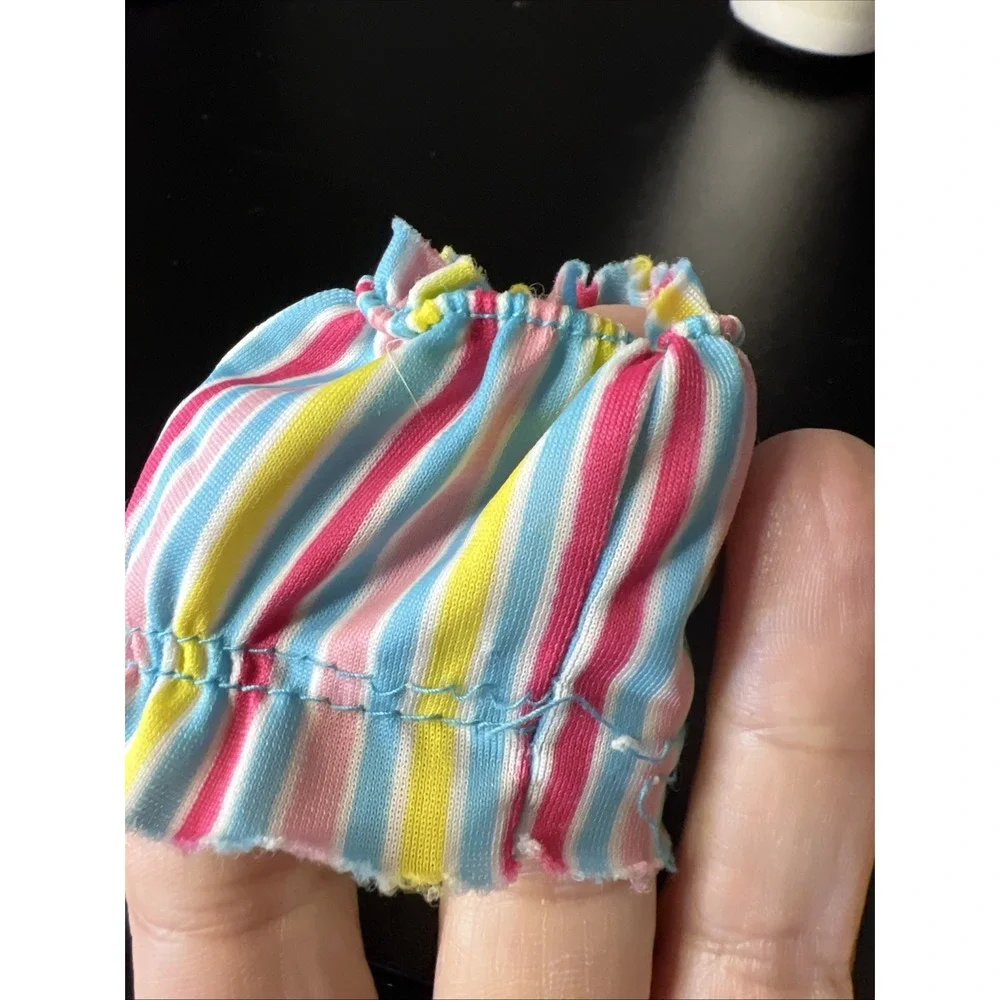 1980 Vintage My First Barbie Blue Pink Striped Tube Top Mix N Match #1875‎